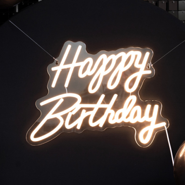 Neon LED lampa - Happy Birthday