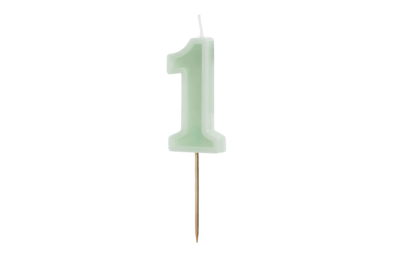 Svećica br. 1 mint - 6cm