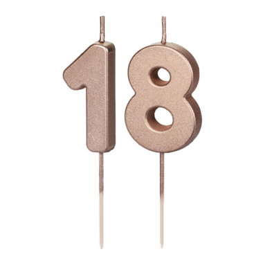 Svećica broj 18 - rose gold