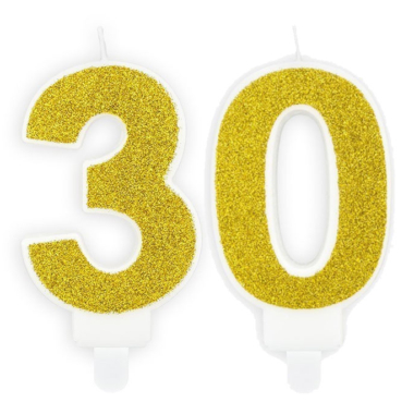 Svećica broj 30 - zlatna