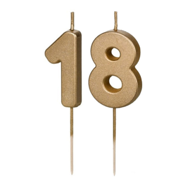 Svećica broj 18 - zlatna