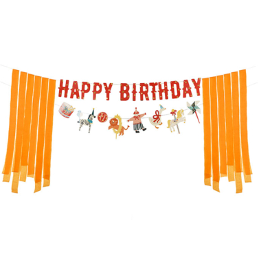 Baner Cirkus Happy Birthday - 275cm
