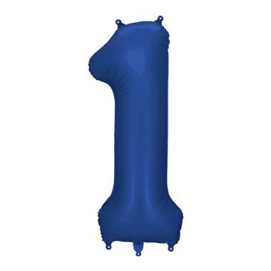 Broj 1 mat tamno plavi - 86cm