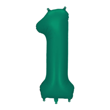Broj 1 mat tamno zeleni - 86cm