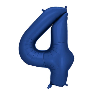 Broj 4 mat tamno plavi - 86cm