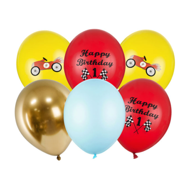 Happy Birthday autići mix 28cm - 6 kom