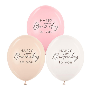 Happy Birthday to you 28cm - 5 kom