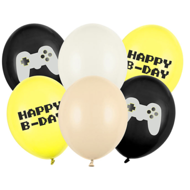 Happy Birthday Level up mix 28cm - 6 kom
