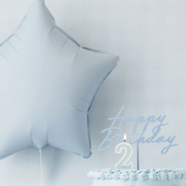 Zvezda mat plava - 46cm