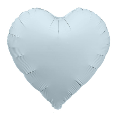 Srce mat plavo - 46cm