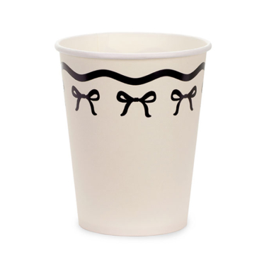 Čaše Crne mašnice 220ml - 6 kom