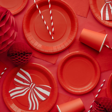 Plastični stolnjak - Crveni