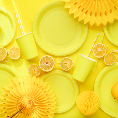 Plastični stolnjak - Žuti