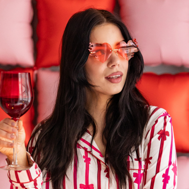 Naočare - crvena srca