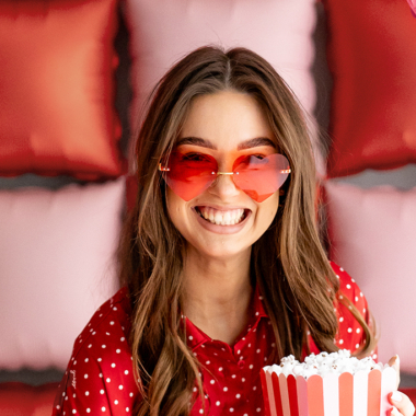 Naočare - crvena srca