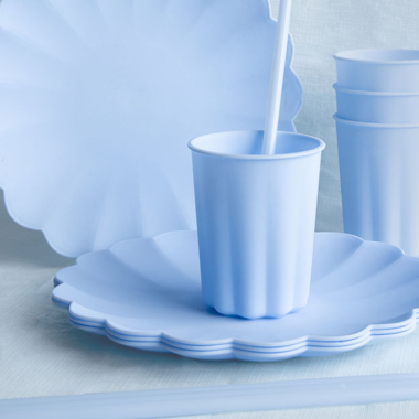 Plastične slamčice Plave  - 12 kom