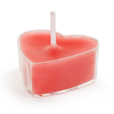 Sveće Crvena srca 4cm - 10 kom