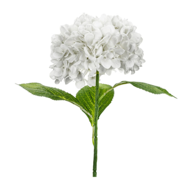 Veštački cvet Hortenzija bela - 69cm