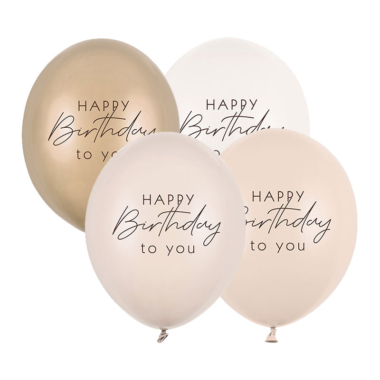 Happy Birthday to you Nude mix - 5 kom