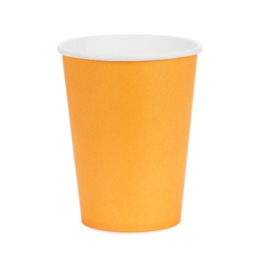 Čaše Svetlo narandžaste 250ml - 6 kom