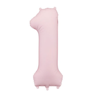 Broj 1 mat roze - 86cm