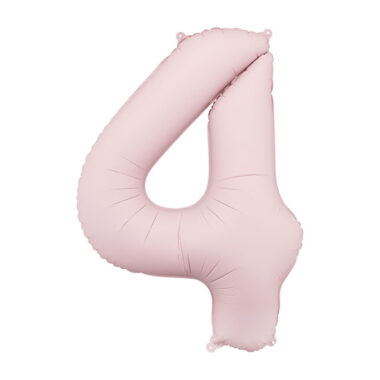 Broj 4 mat roze - 86cm
