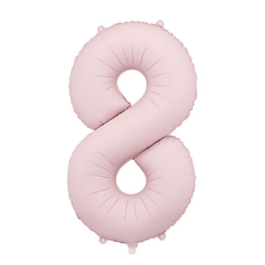 Broj 8 mat roze - 86cm