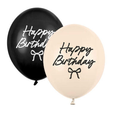 Happy Birthday mašnice mix 28cm - 5 kom