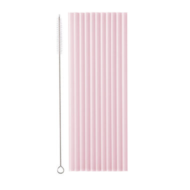 Plastične slamčice Roze - 12 kom