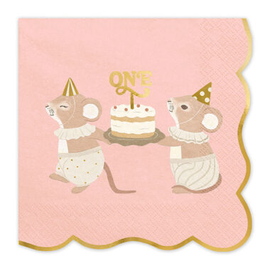Salvete One roze 33cm - 12 kom
