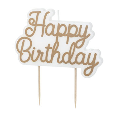 Svećica Happy birthday - 10cm