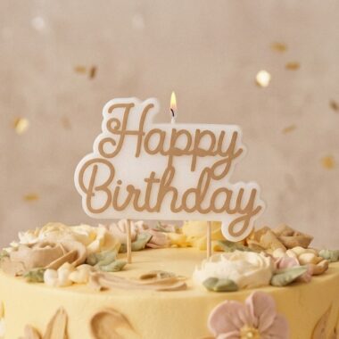 Svećica Happy birthday - 10cm