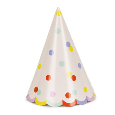 Kapice Pastelne tačkice 16cm - 6 kom